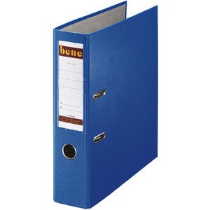 Ordner No.1, PP-kaschiert, Einsteckrückenschild, A4, 80 mm, blau