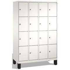 EVOLO Fächerschrank, mit Füßen, 4 Abteile, je 5 Fächer, Abteilbreite 300 mm, ver