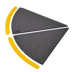 Winkelmatte, ableitend, Bfl-S1, chemikalienresistent, ESD, genoppt.
