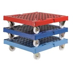 Transportroller XL, Tragfähigkeit 500 kg, LxBxH 810 x 720 x 195 mm, kieselgrau.
