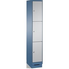 EVOLO Fächerschrank, mit Sockel, 1 Abteil, 3 Fächer, Abteilbreite 300 mm, fernbl