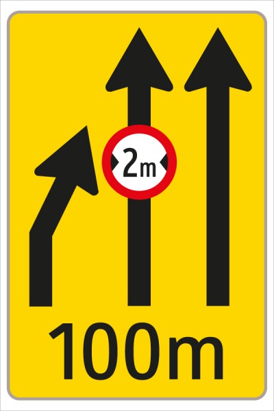§53/16c Fahrstreifenanzeiger gelb schwarz F6