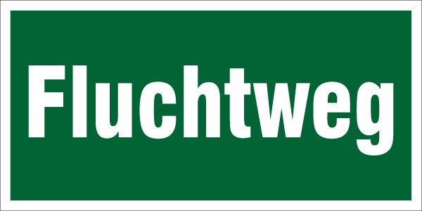 Fluchtwegschild 400x200/1.5mm