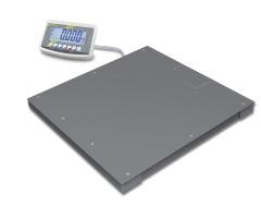 Bodenwaage, eichfähig, XXL-Auswertegerät, Wägebereich bis 1500 kg, Ablesbarkeit 500 g, Wägeplatte 15