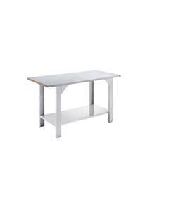 Werkbank, Baukastensystem, Plattenbreite 1500 mm, 4 Schubladen, 2 Türen, Stahlblechbelagplatte.