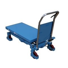 Hubtischwagen, mit festem Handgriff, Tragfähigkeit 1000 kg.