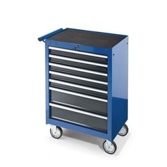 Werkstattwagen, HxBxT 995 x 680 x 458 mm, 7 Schubladen, blau.