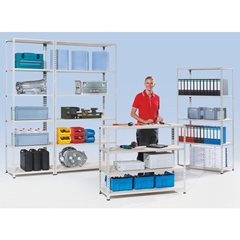 Kombi-Steckregal-Bauteil, Kunststoff-Fuß, VE 4 Stk.