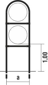 Rohrrahmen Type U2 dm 670x2mm