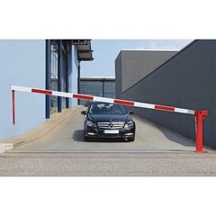 Wegesperre, Schranke, Pendelstütze, Schrankenbaumlänge 5 m.
