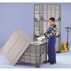 Großbehälter aus Polyethylen, Inhalt 220 l, 4 Lenkrollen und 4 Füße, ab 1 Stk.