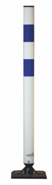 TS KICKBACK WEISS flexibler und überfahrbarer Poller, Höhe 900mm, dm 60mm, Lieferung ohne Grundplatt