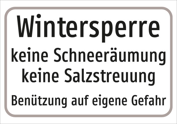 §54/5 Z.T. Text: Wintersperre .....