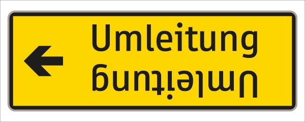 §53/16b Umleitung zweizeilig gelb/schw.