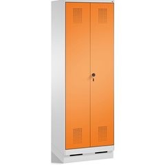 EVOLO Wäsche- / Garderobenschrank, 4 Fachböden, Kleiderstange, Abteile 2 x 300 m
