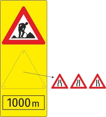 Vorwarntafel V2 | flache Ausführung