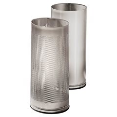 Schirmständer, Höhe 610 mm, Edelstahl, gebürstet, Lochblech.