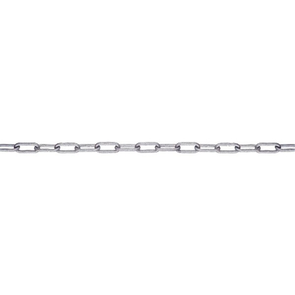 SM-Stahl 6 Kette. Ø 6 mm. Stahl + Zink.