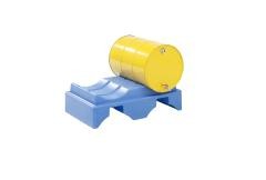 PE-Fasspalette, für 2 x 200-l-Fässer, LxBxH 1240 x 795 x 370 mm.