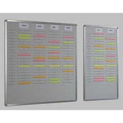 Orga-Easy-Plantafel, Höhe 900 mm, für DIN A5 vertikal, Breite 535 mm, zweireihig.