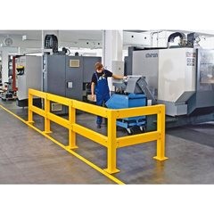 Balken für Sicherheitsgeländer, für den Innenbereich, Länge 1200 mm.