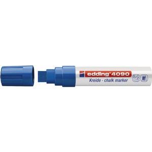 Kreidemarker, 4090, Keilspitze, 4 - 15 mm, Schreibf.: blau