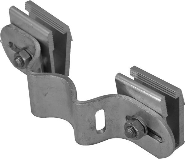 L-9-Lasche mit 2 Klemmklötzen