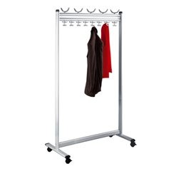 Reihengarderobenständer, HxT 1700 x 400 mm, ohne Schirmhalter, Breite 1000 mm.