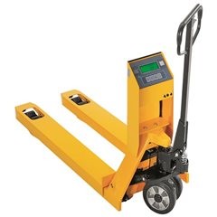 Paletthubwagen mit Präzisionswaage, mit Thermodrucker, Stückzahl-Anzeige, 0,5-kg-Ziffernschritte von