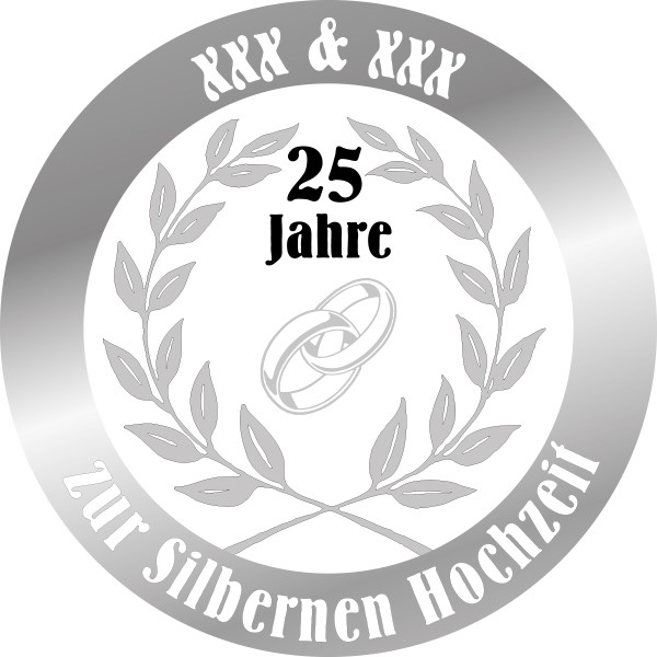 Silberne Hochzeit - eigener Text Dm. 480/1.5