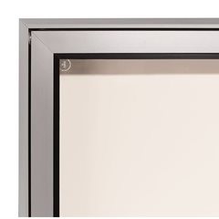 Schaukasten, Alu-Rahmen, für innen und außen, Kapazität 8 DIN A4-Blatt, HxBxT 710 x 960 x 50 mm, Rah