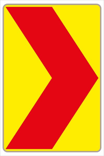 Leitwinkel fluoreszierend gelb/rot