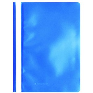 Schnellhefter, PP, transparenter Vorderdeckel, A4, blau