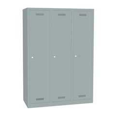 MonoBloc™ Garderobenschrank, Abteilbreite 348 mm, einstöckig, 3 Abteile, Gesamtb