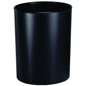 Papierkorb, schwer entflammbar, PS, 20l, 238x340mm, schwarz
