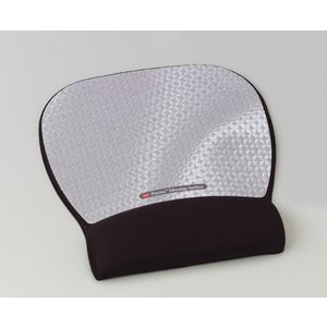 Mauspad, 21,1x23,3cm, silb/sw