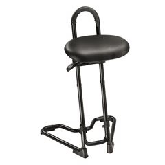 Universal-Stehhilfe, Höhenverstellbereich 610 - 860 mm, Kunstleder schwarz.