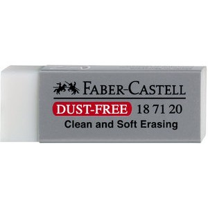 Radierer DUST-FREE, Kunststoff, weiß