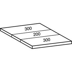 Fachboden für Industriesteckregal, Bodenbreite 1000 mm, Tiefe 800 mm.