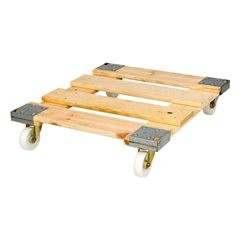 Rollplatte, Holz, Tragfähigkeit 500 kg, Gewicht 13 kg.