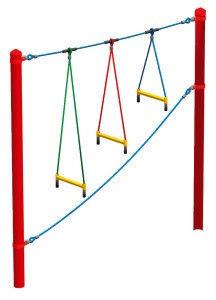 Huck Seiltechnik Vario-Kletterpark Einzelelement "Sprossenleiter"