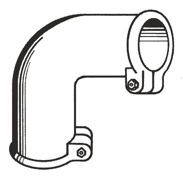 Rohrbogen inkl. Schrauben