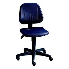 Universal-Arbeitsdrehstuhl, mit Rollen, Sitzbezug PU-Schaum.