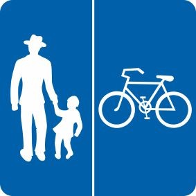 §53/28b/1 Geh- und Radweg ohne Benützungspflicht | Alrond Verkehrszeichen