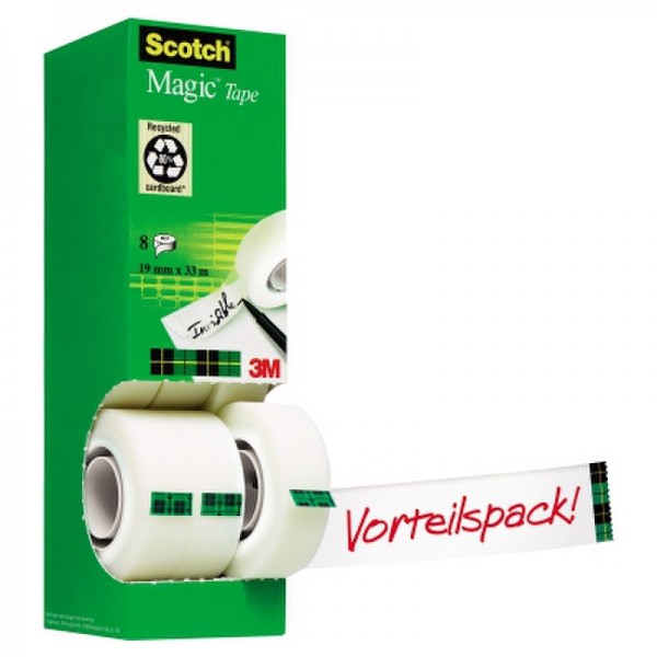 Scotch Klebefilm Magic 810 8-1933R8 19mmx33m 8 Rl./Pack.