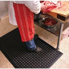 Arbeitsplatzmatte K-Mat, LxB 1500 x 900 mm, schwarz.