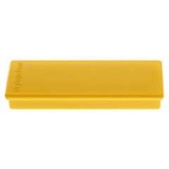 Rechteck-Magnet, BxLxH 22 x 55 x 8 mm, VE 60 Stk, gelb.