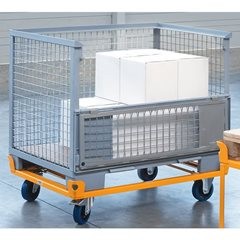 Profi-Paletten-Fahrgestell, Tragfähigkeit 750 kg, Ladehöhe 220 mm, Ladefläche 12
