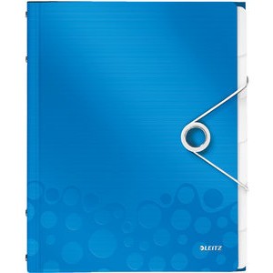 Ordnungsmappe WOW, PP, Gummizugverschluss, A4, 6 Fächer, blau