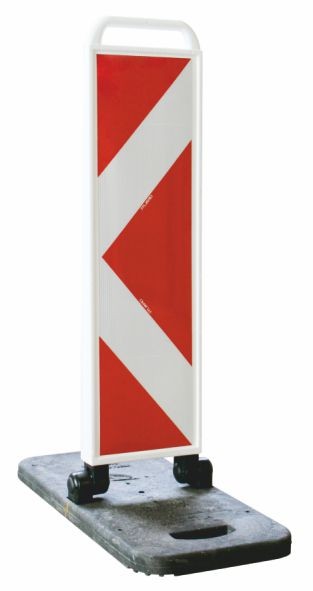 Klapp-Bake mit Folie Typ 2 (weiß/rot) beidseitig belegt